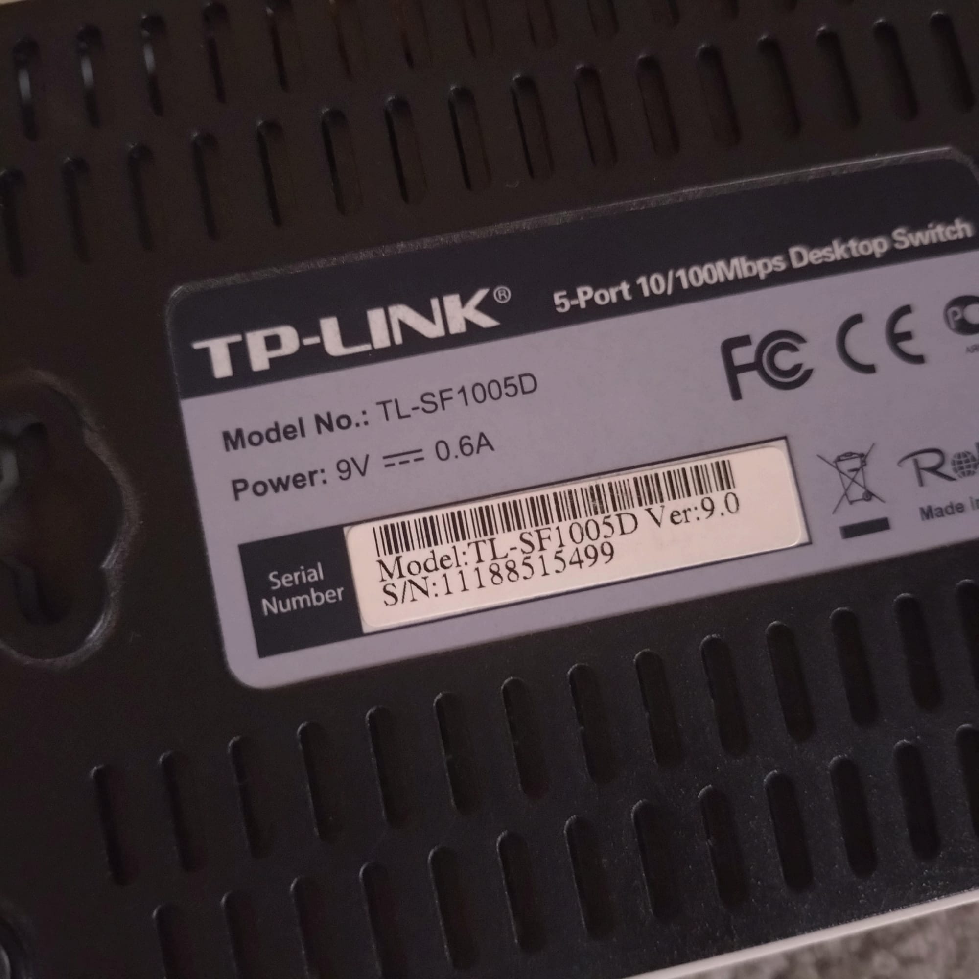 TP-link switch 10/100